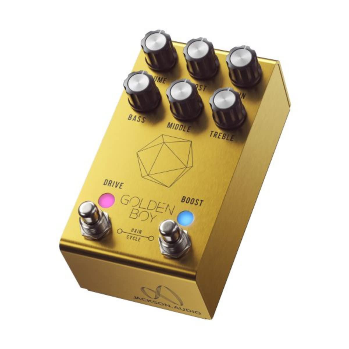 Jackson Audio dorado Boy - Pedal de efectos de guitarra transparente (GOLDENBOY)