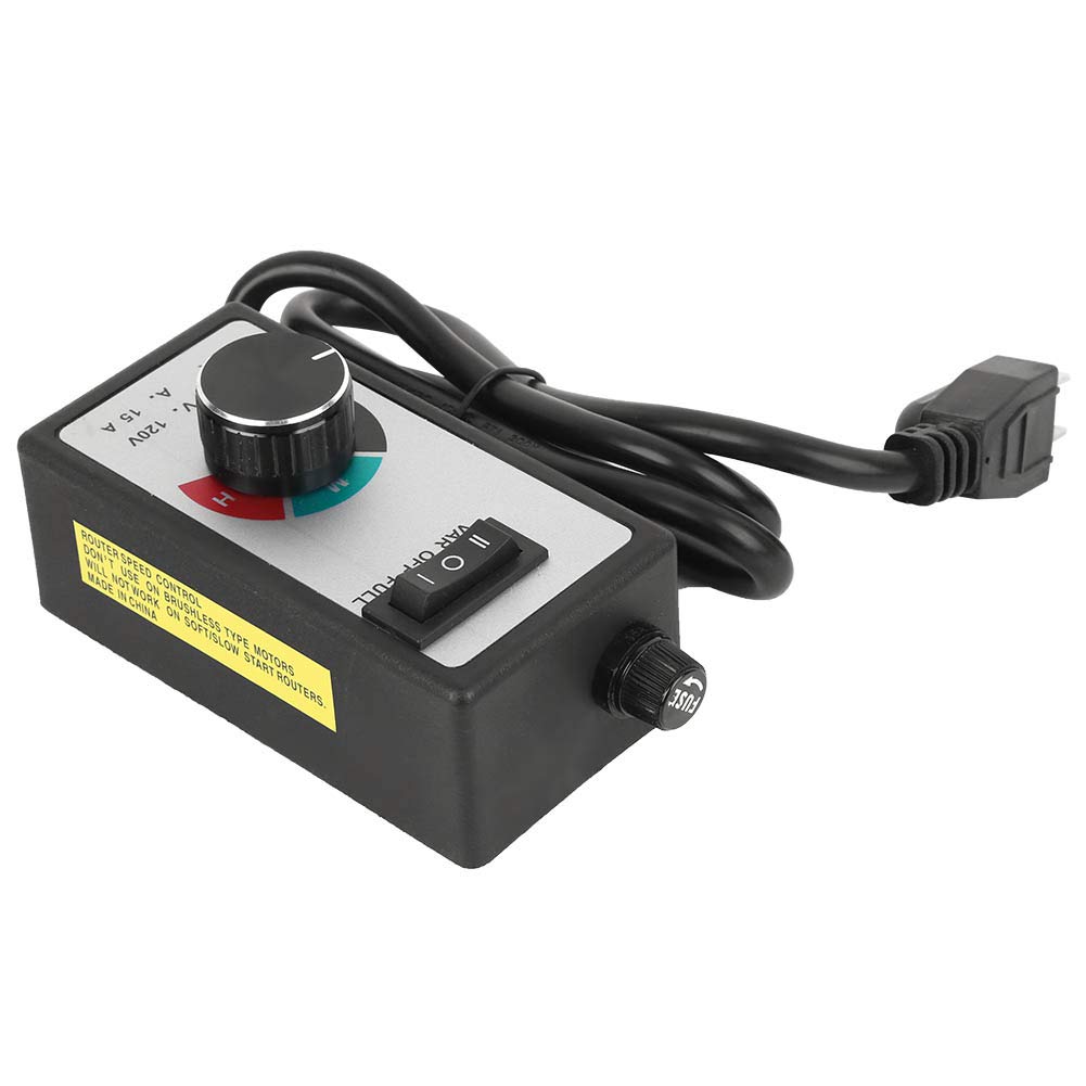 Controlador de Velocidad del Ventilador 1800W Ajustador de Velocidad Variable para Escape de Ventilador Hidropónico en Línea Voltaje de Salida AC120V Corriente Máxima 15A (1m)