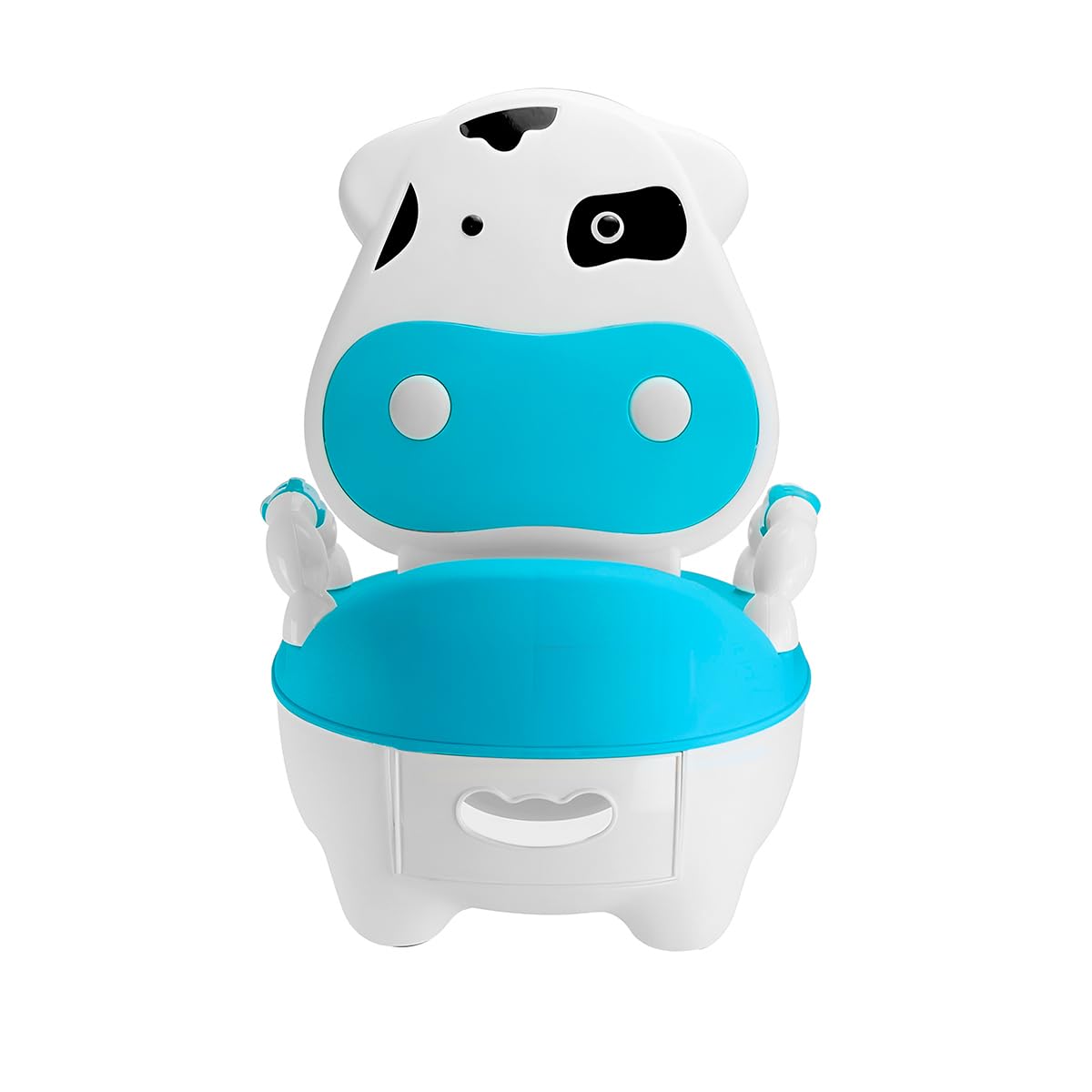 Baño de Entrenamiento Raganet Azul con Asiento Acolchonado y Recargaderas para Bebés en Etapa de Desarrollo