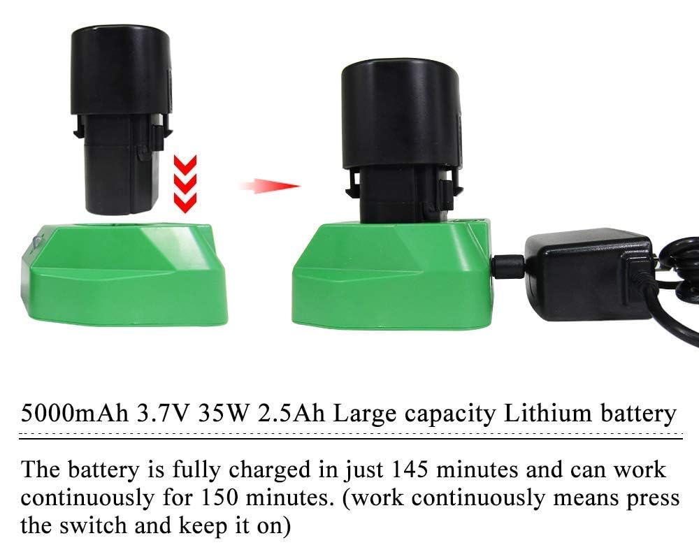 MXBAOHENG WBT-2 Tijeras eléctricas inalámbricas para cortar tela/alfombra/esponja/cartón Tijeras de fibra de vidrio con 2 cuchillas 5000mAh batería grande de bajo ruido