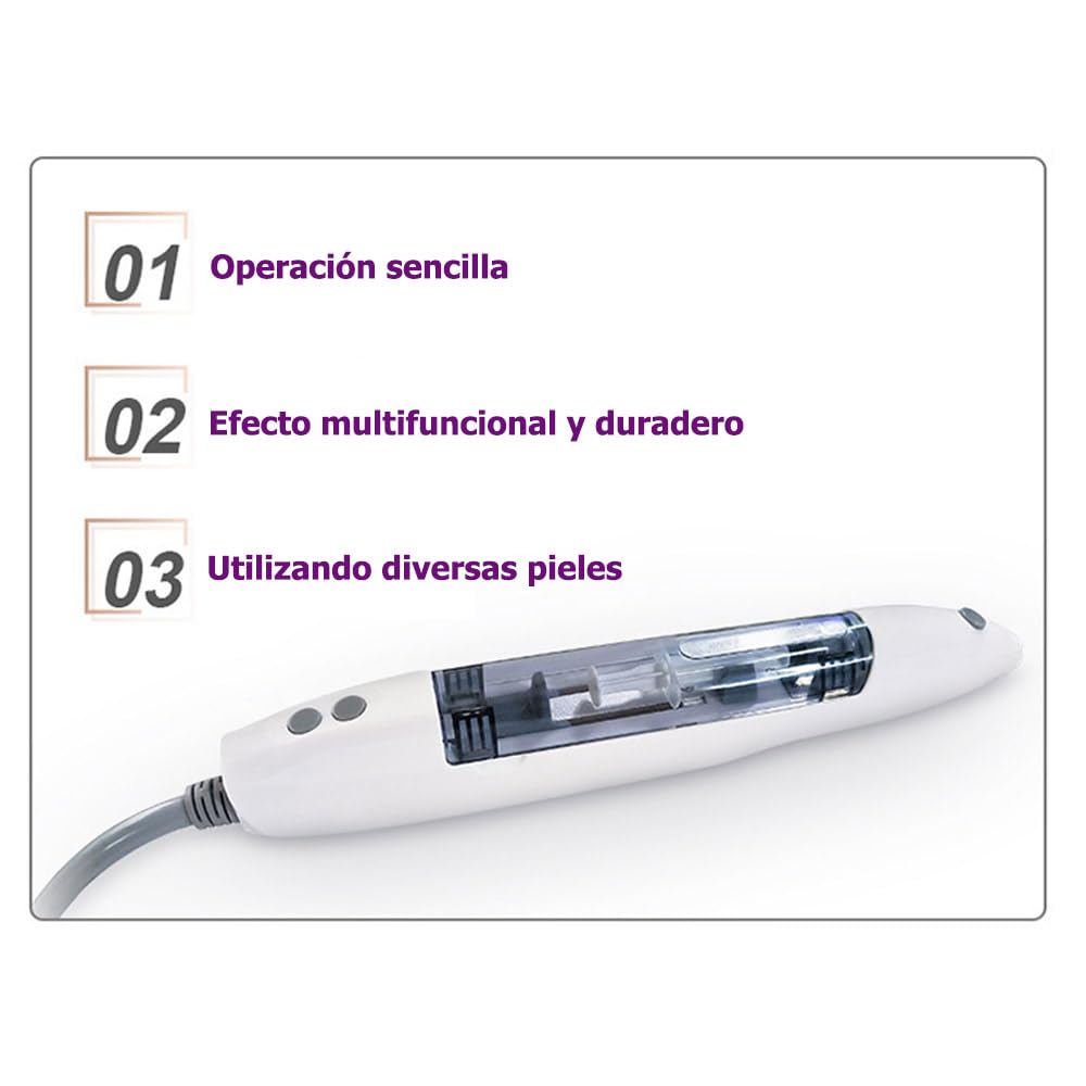 Tratamientos Vaporizador Facial, Spa Facial,Sistema de Agua facial,Dispensador de Agua Transcutánea sin aguja,Introductor de Atomización, para Agua o Esencia