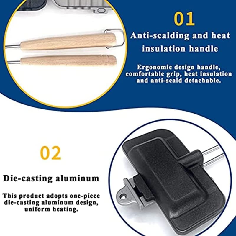 Sandwichera 4w1h Plegable Antiáderente para Cocina