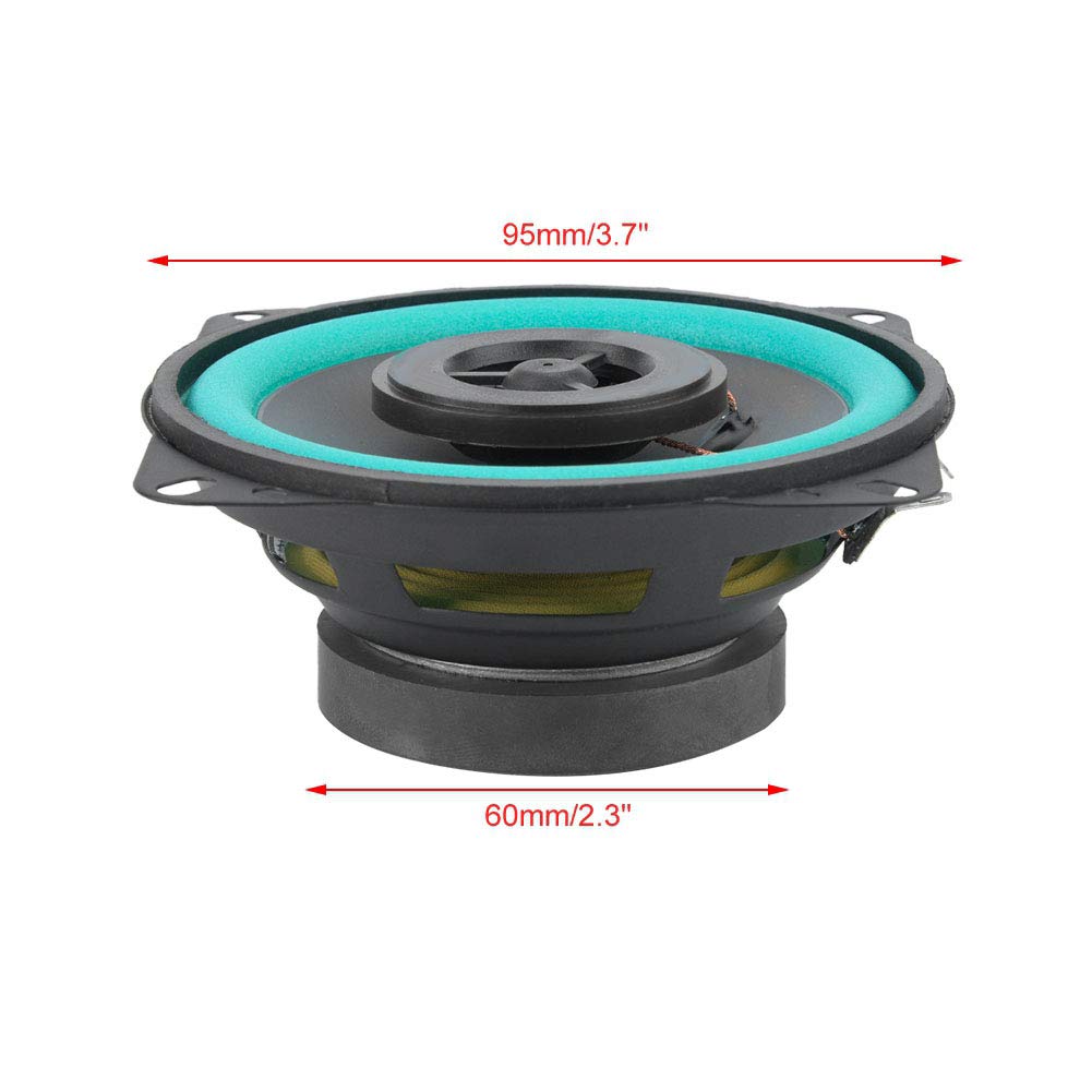 AMONIDA Altavoz de Bocina de Coche de 4 Pulgadas, 100 W, Gran Potencia, Audio para Puerta de Vehículo y Agudos