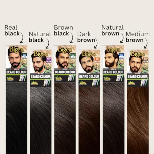 Bigen Tinte en Crema Para Barba y Bigote Men'S Beard Color Castano Medio, 102 grams, 40 gram
