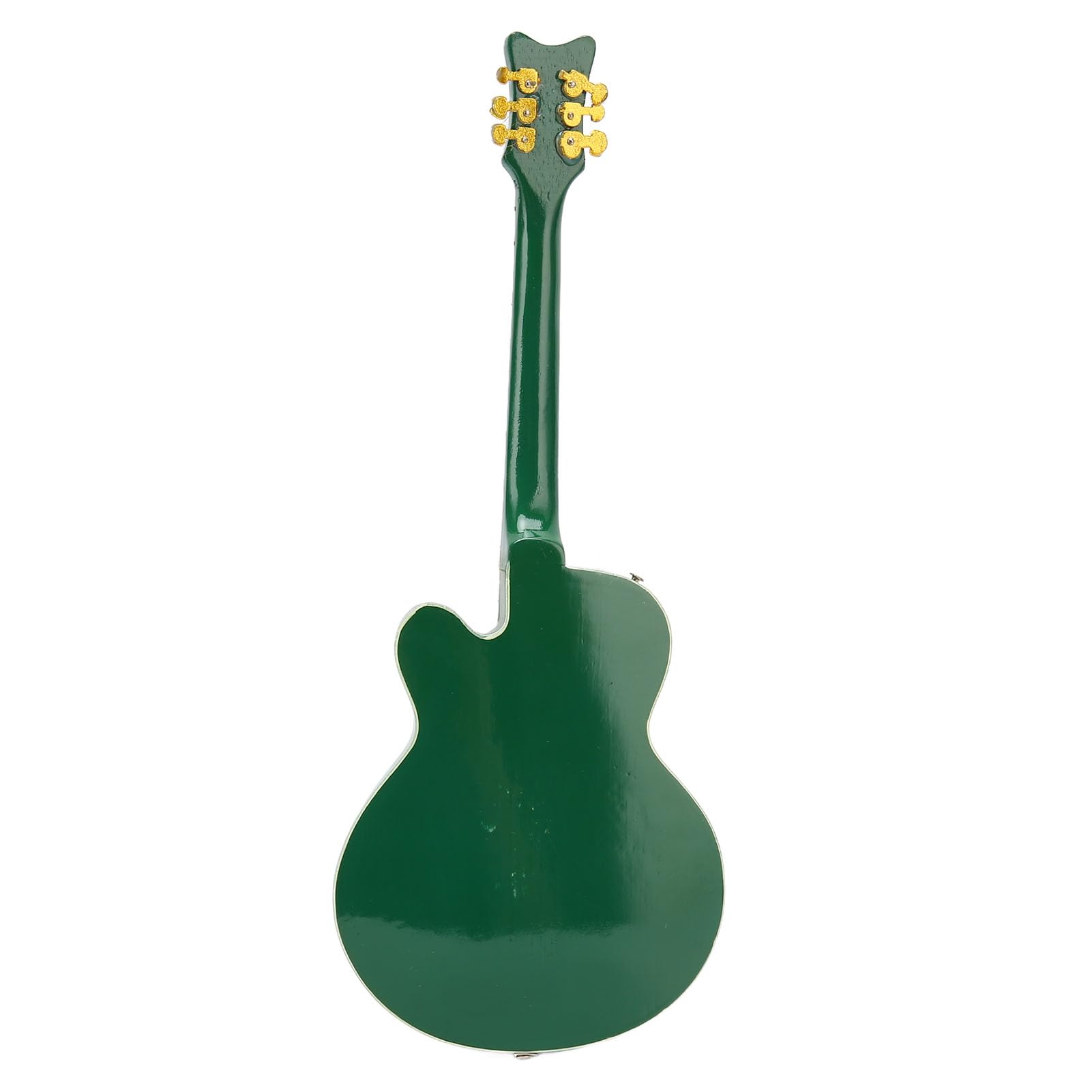 Guitarra Eléctrica de Madera con Estuche y Soporte, Decoración del Hogar Elegante, Réplica Musical para Colección y