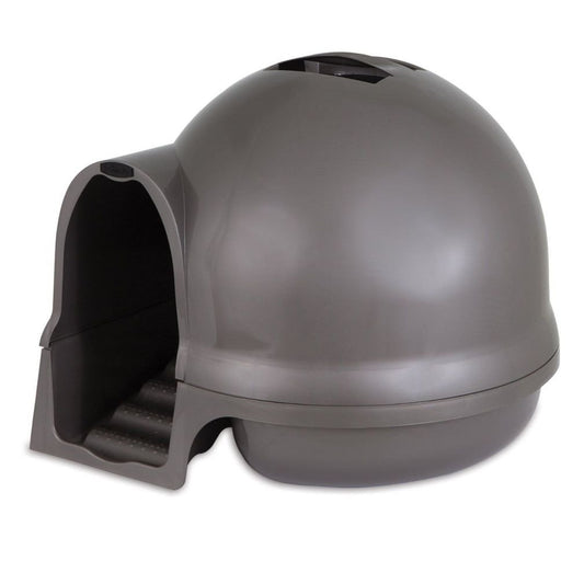 Booda - Caja para Gatos Petmate Dome Cleanstep, níquel Cepillado