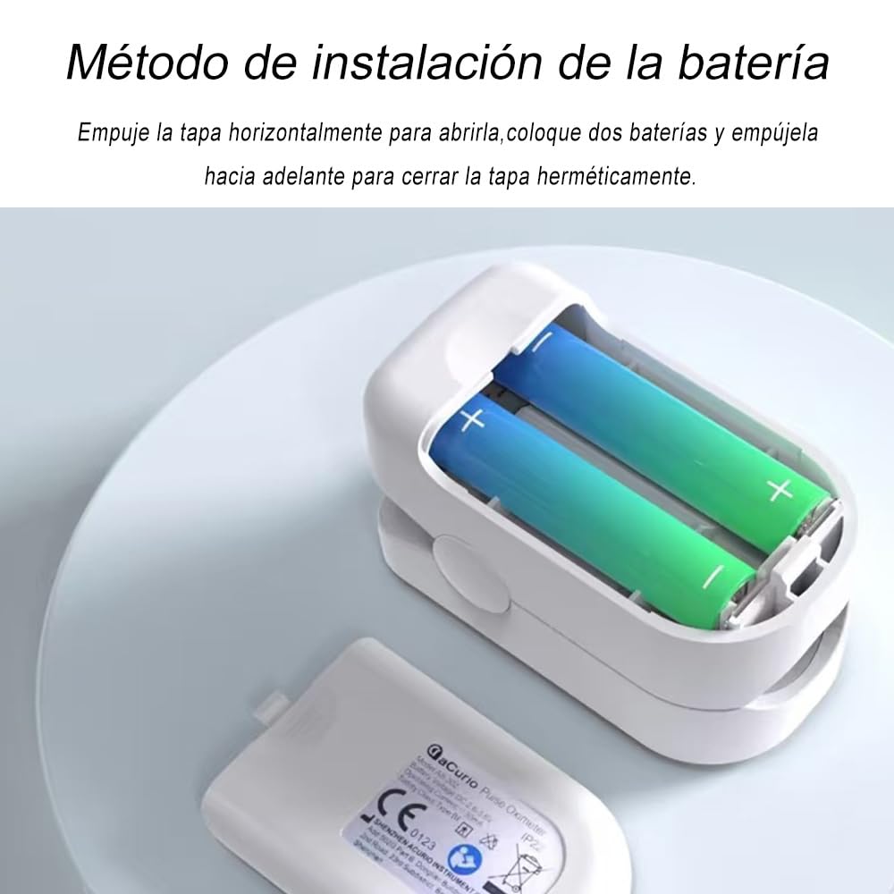 Oxímetro de Pulso PKDEF LED Digital para Monitoreo de Frecuencia Cardíaca y Saturación de Oxígeno en Adultos y Pediátricos