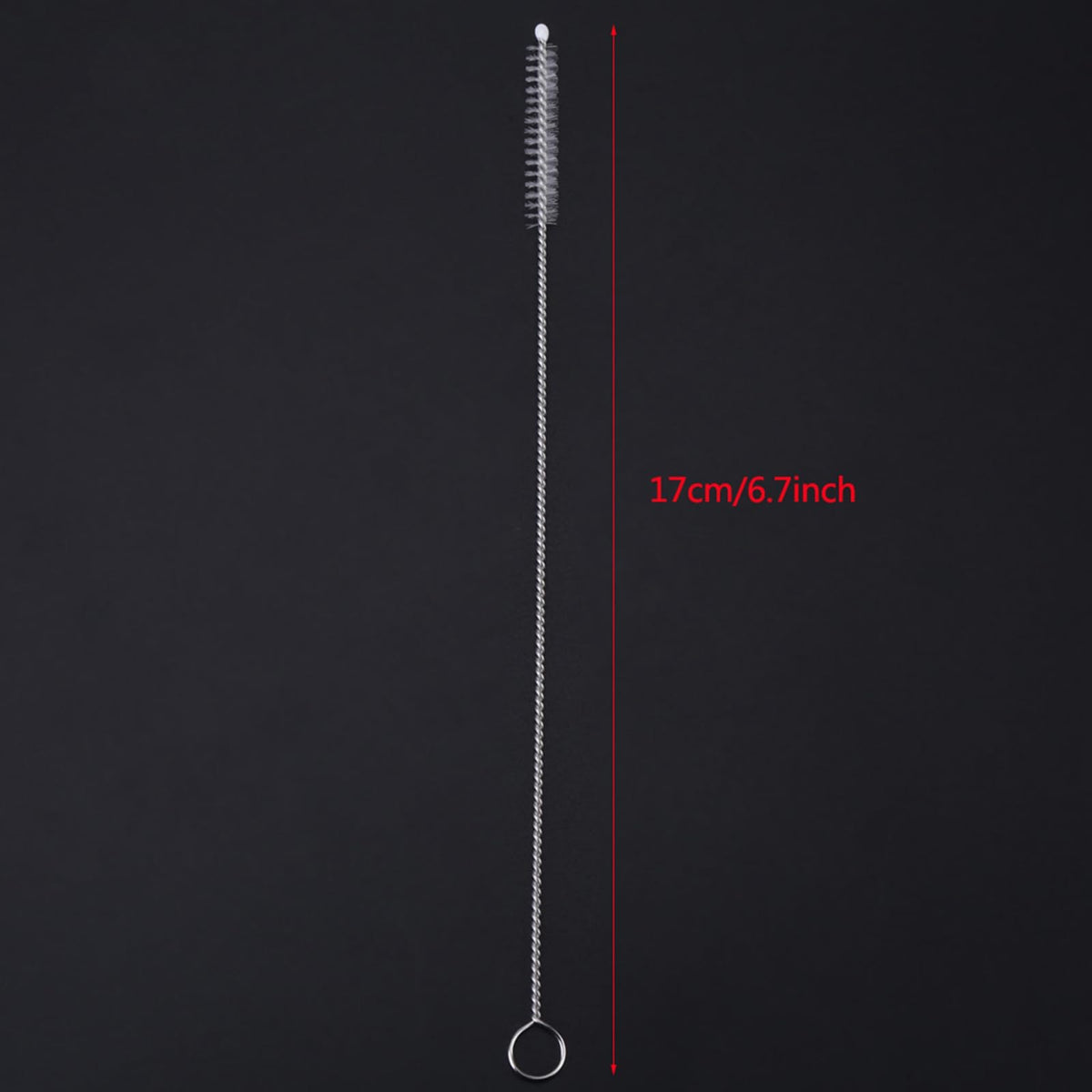 Fosa Juego de 20 Cepillos de Limpieza para Biberones, Acero Inoxidable, Cerdas de Nylon, Plateado