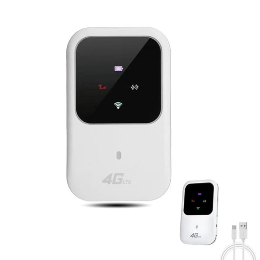 Enrutador 4G LTE Mini WiFi Inalámbrico Blanco con Ranura para Tarjeta SIM Desbloqueado 2.4G para Viajes