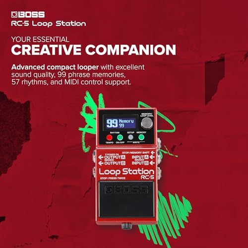 Boss RC-5 Loop Station - Pedal de grabación de frases compacto