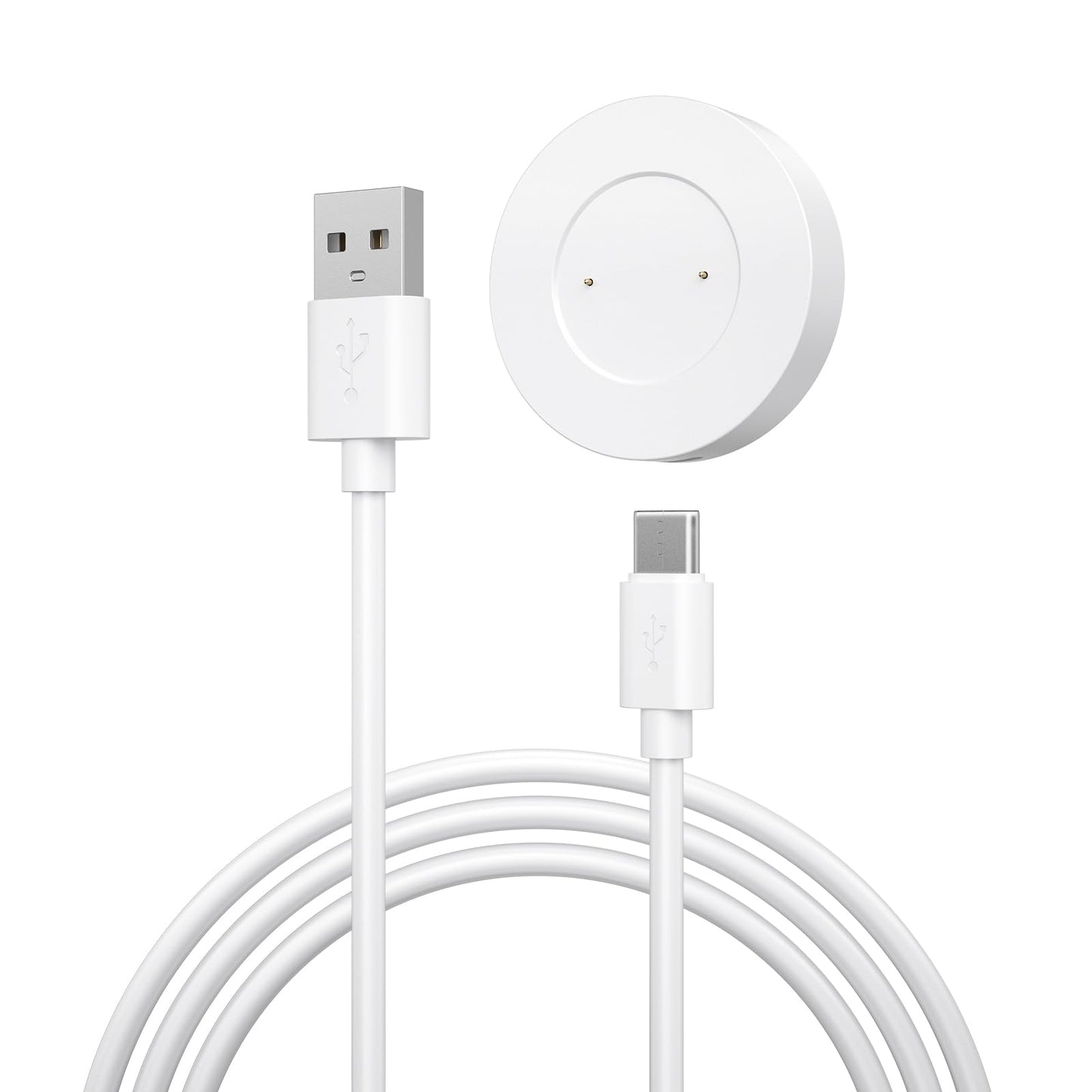 Vancle Cargador para Huawei Watch GT/GT 2/GT 2e, Honor Watch Magic/Magic 2, Honor Watch Dream, Cable de Carga USB 100CM, Blanco