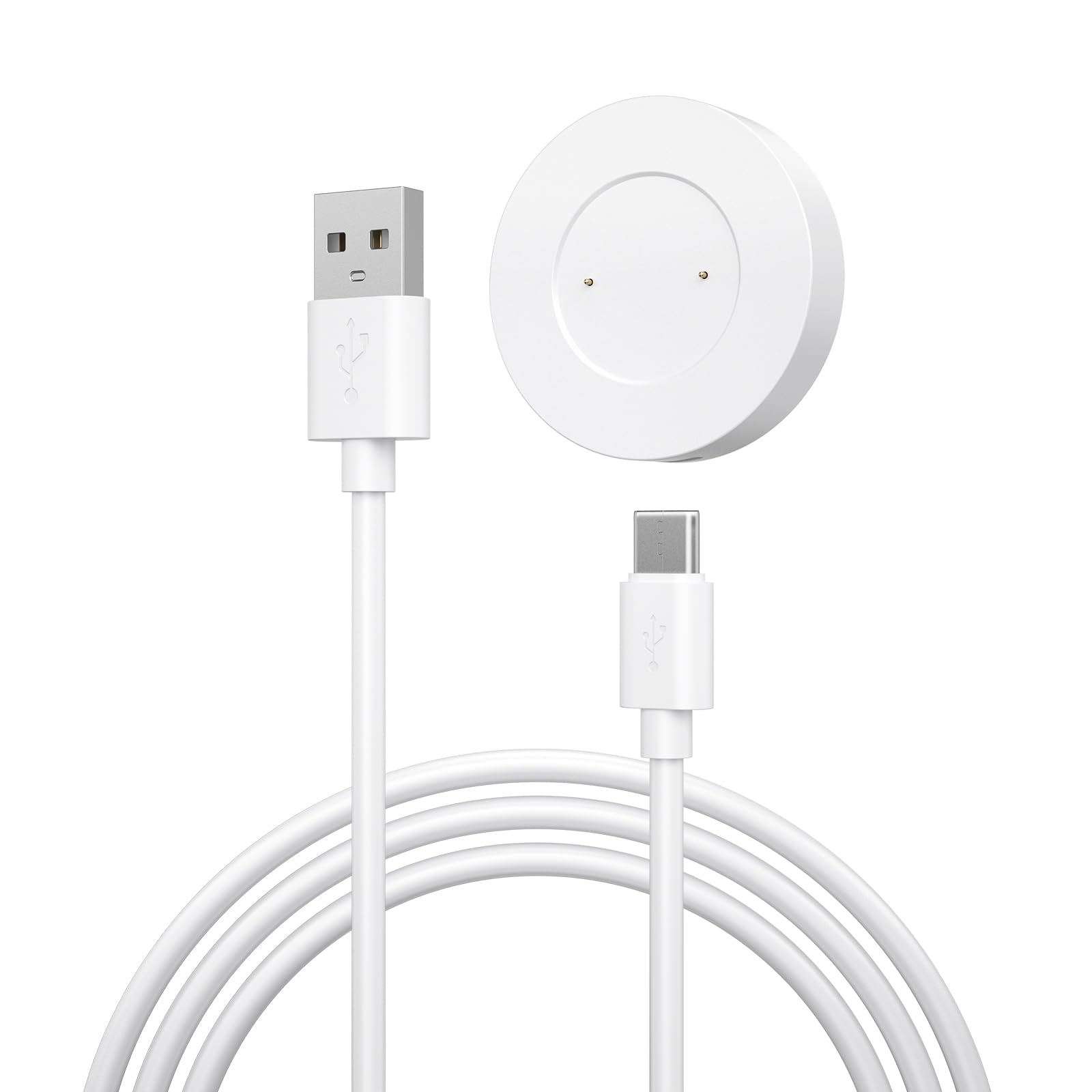 Vancle Cargador para Huawei Watch GT/GT 2/GT 2e, Honor Watch Magic/Magic 2, Honor Watch Dream, Cable de Carga USB 100CM, Blanco