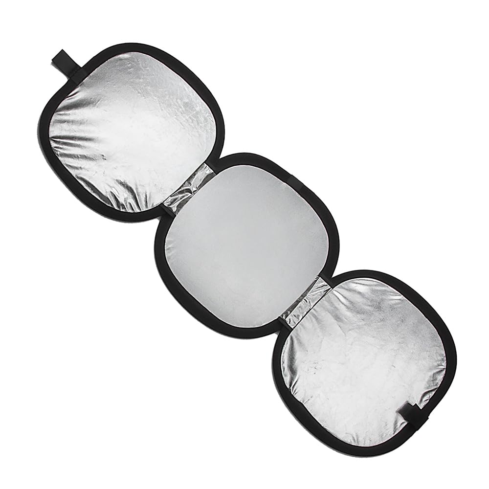 Fotodiox Hand-held Collapsible Tri-fold Reflector + Gray Card/White Balance Digital Target Combo Disc