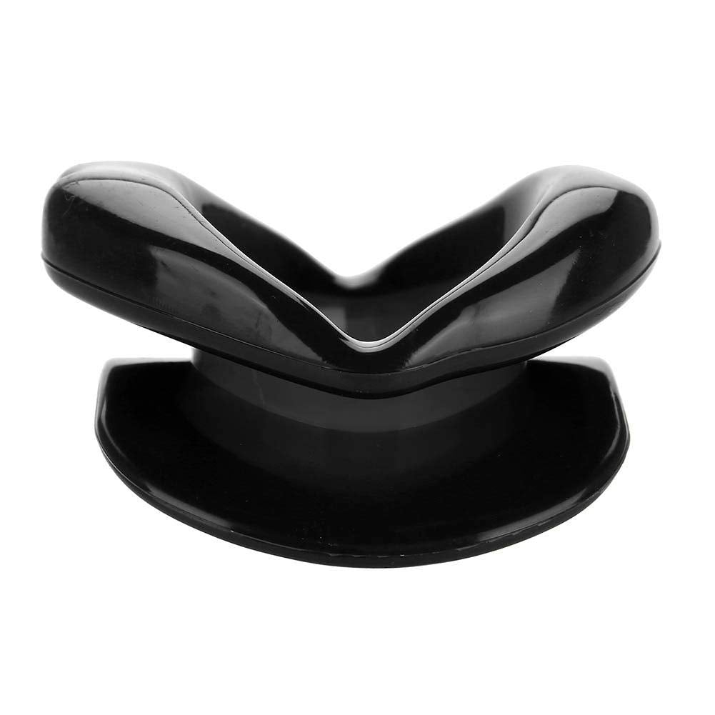 Dispositivo de Mejora de Labios y Ejercitador Facial en Silicona, Antiarrugas y Tensor Muscular (Negro)