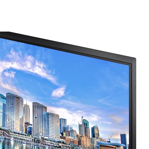SAMSUNG FT45 Series Monitor de computadora FHD 1080p de 24 Pulgadas, 75 Hz, Panel IPS, HDMI, DisplayPort, concentrador USB, Soporte de Altura Ajustable, WRNTY de 3 años (LF24T454FQNXGO), Negro