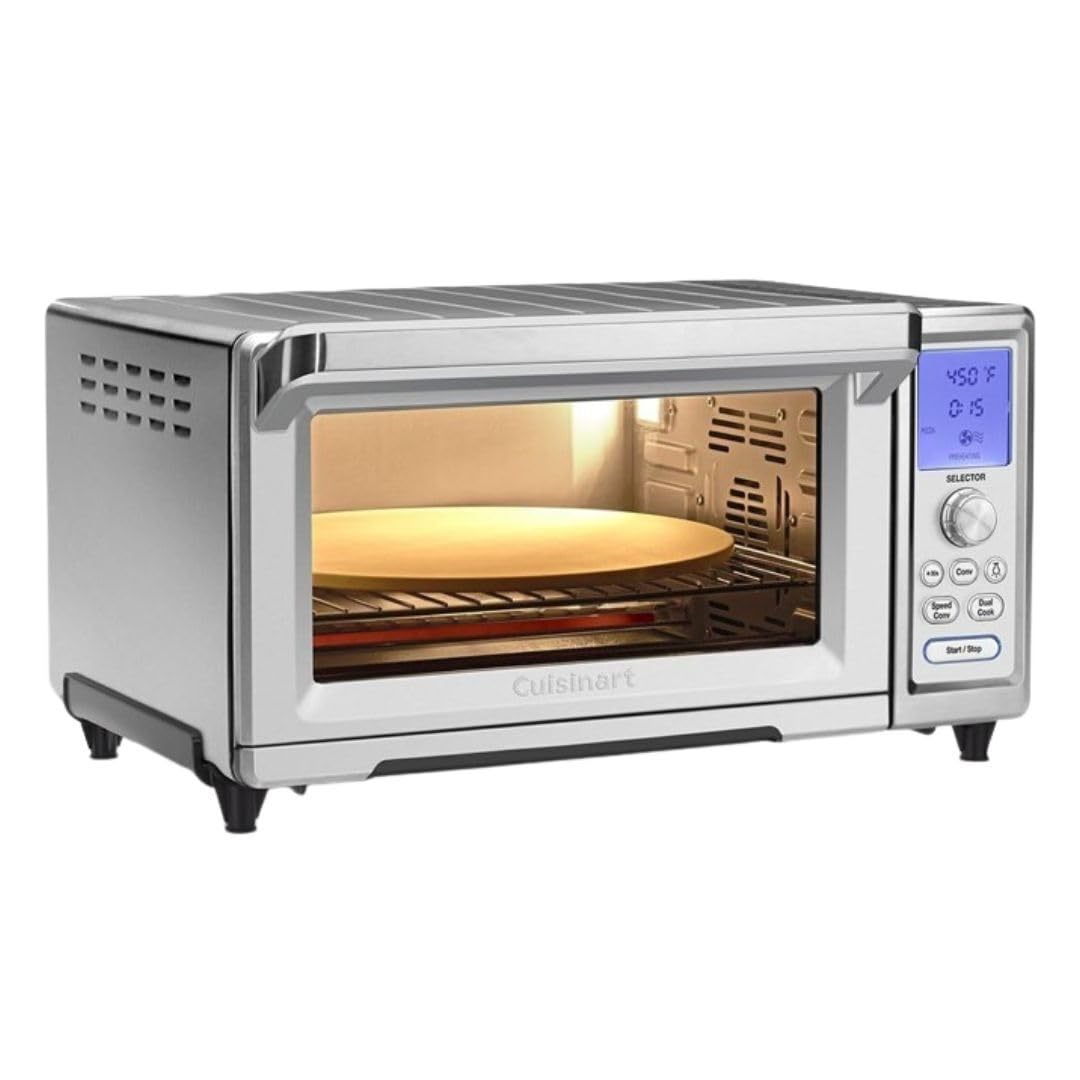 Cuisinart TOB-260N1 Horno tostador de convección de chef, 20.8 pulgadas de largo x 17.9 pulgadas de ancho x 11.4 pulgadas de alto, acero inoxidable