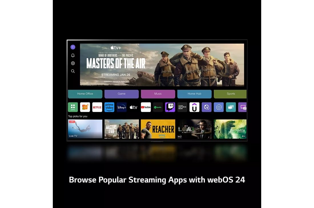 LG Television Smart TV de 43 Pulgadas Class UT7550 Series 4K UHD Smart webOS TV Game Optimizer | Filmmaker Mode | Funciona con Asistente Google y Alexa 43UT7550AUA (Reacondicionado)