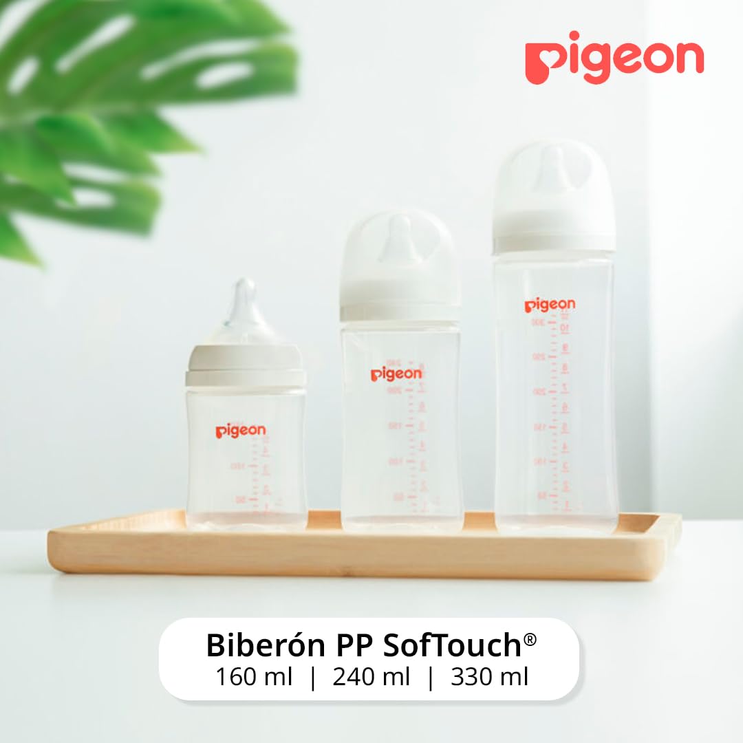Biberones PIGEON Mate Anticólicos Peristáltico Silicona SofTouch 160 ml Bebé