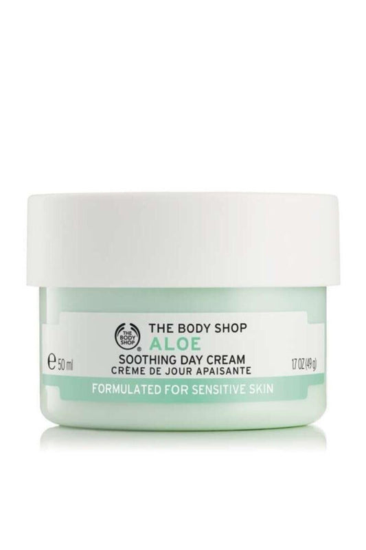 Crema de día relajante de Aloe de The Body Shop, regular, 1.7 onzas