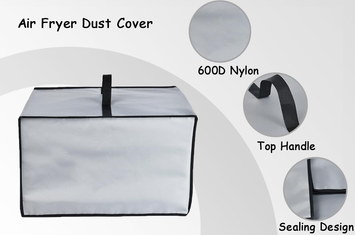 CouldyCasi Funda para horno Funda de nylon resistente al calor y al agua compatible con Ninja DCT451/ DCT402BK/ DCT401 Smart Double Oven (Gris)