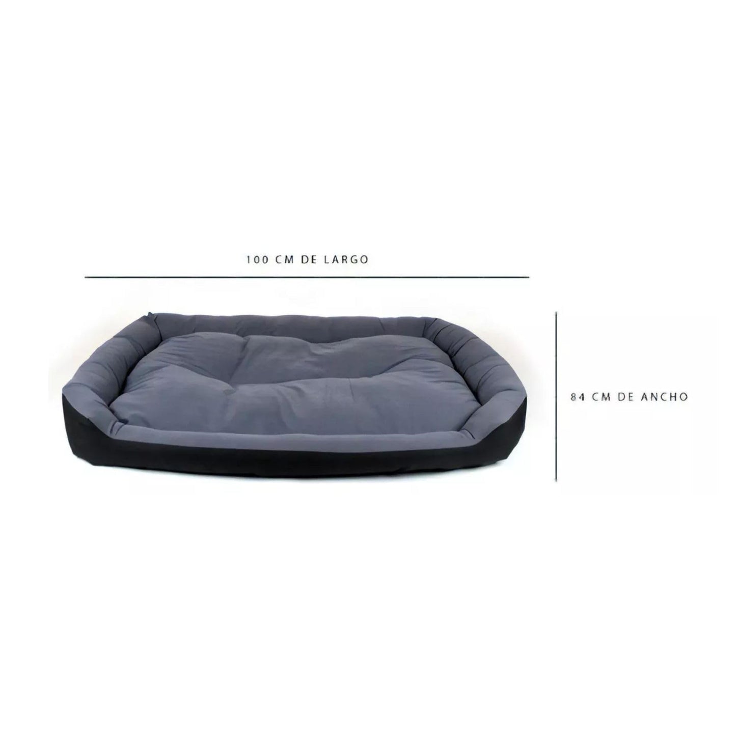 Cama para Perro Hills Negra Gris Confortable Resistente X-Large