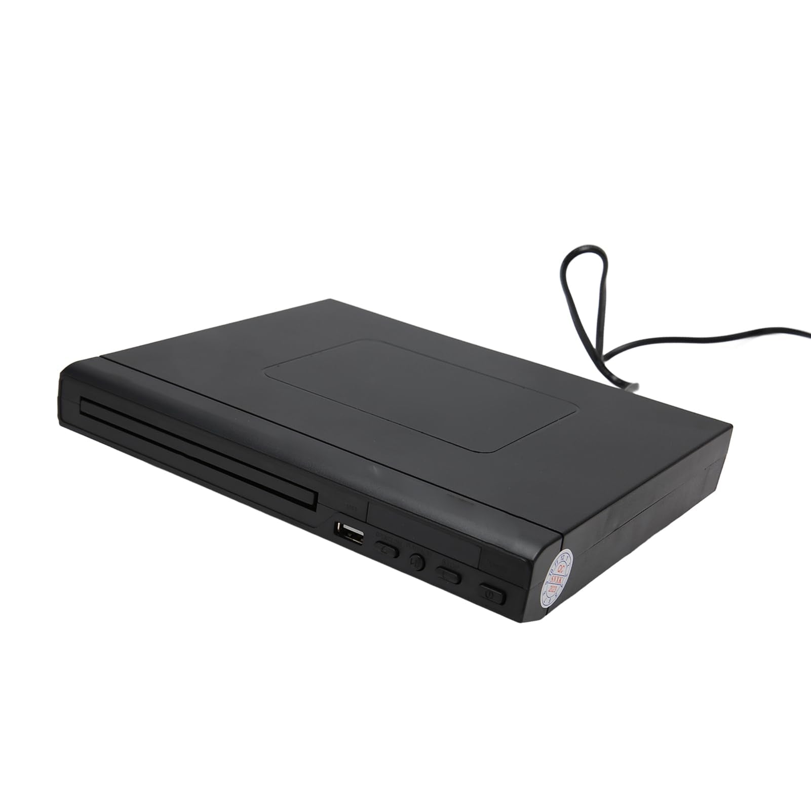 BAOK Reproductor de CD DVD, Interfaz USB 2.0 Plug and Play Mini Reproductor de DVD 110‑240V para el Hogar para TV (Enchufe de EE. UU.)