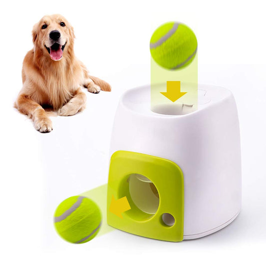 HEITIGN Lanzador Automático de Pelotas para Perros Juguete para Lanzar Pelotas para Perros Juguete Interactivo para Mascotas