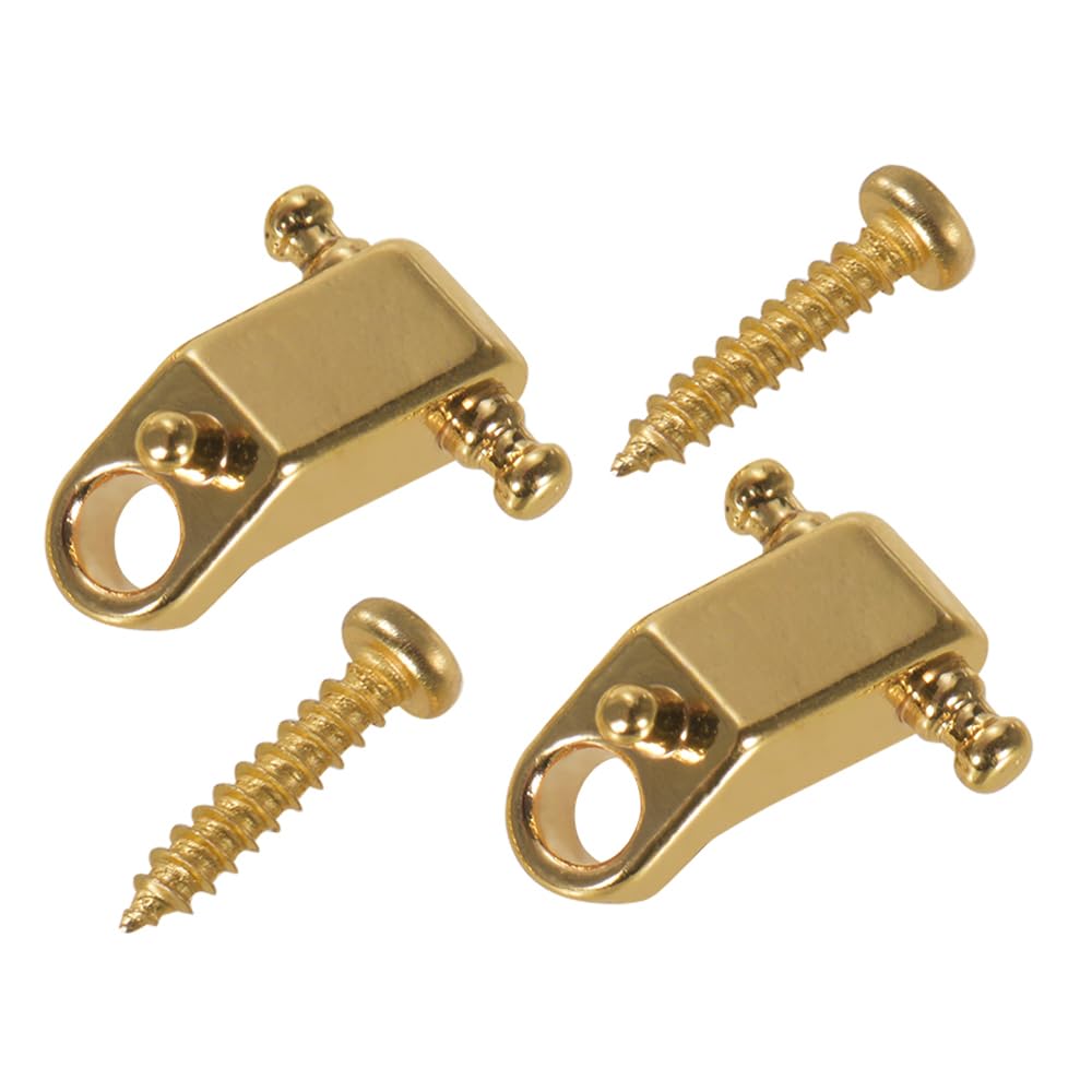 Guías de cuerdas para guitarra eléctrica, 2 unidades, Dorado