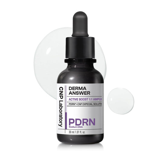 Suero facial Active Boost de PDRN que suaviza las líneas finas y las arrugas, rejuvenece y reafirma la piel, potenciador antienvejecimiento con colágeno, cuidado de la piel coreano, 1,01 fl. oz. (30