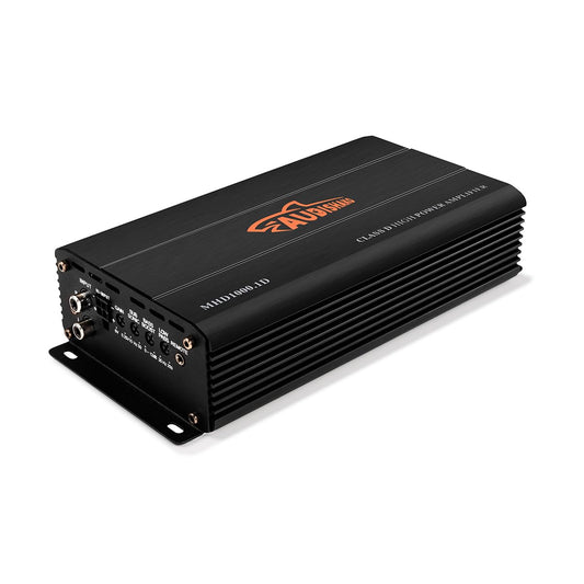 AUDISHAKO 2000W Amplificador de Audio para Coche de 1 Canal,Amplificador para Auto de Clase D, 2 Ohm 500W Subwoofer Amplificador para Motocicletas, Coches Deportivos y Otros Sistemas de Audio