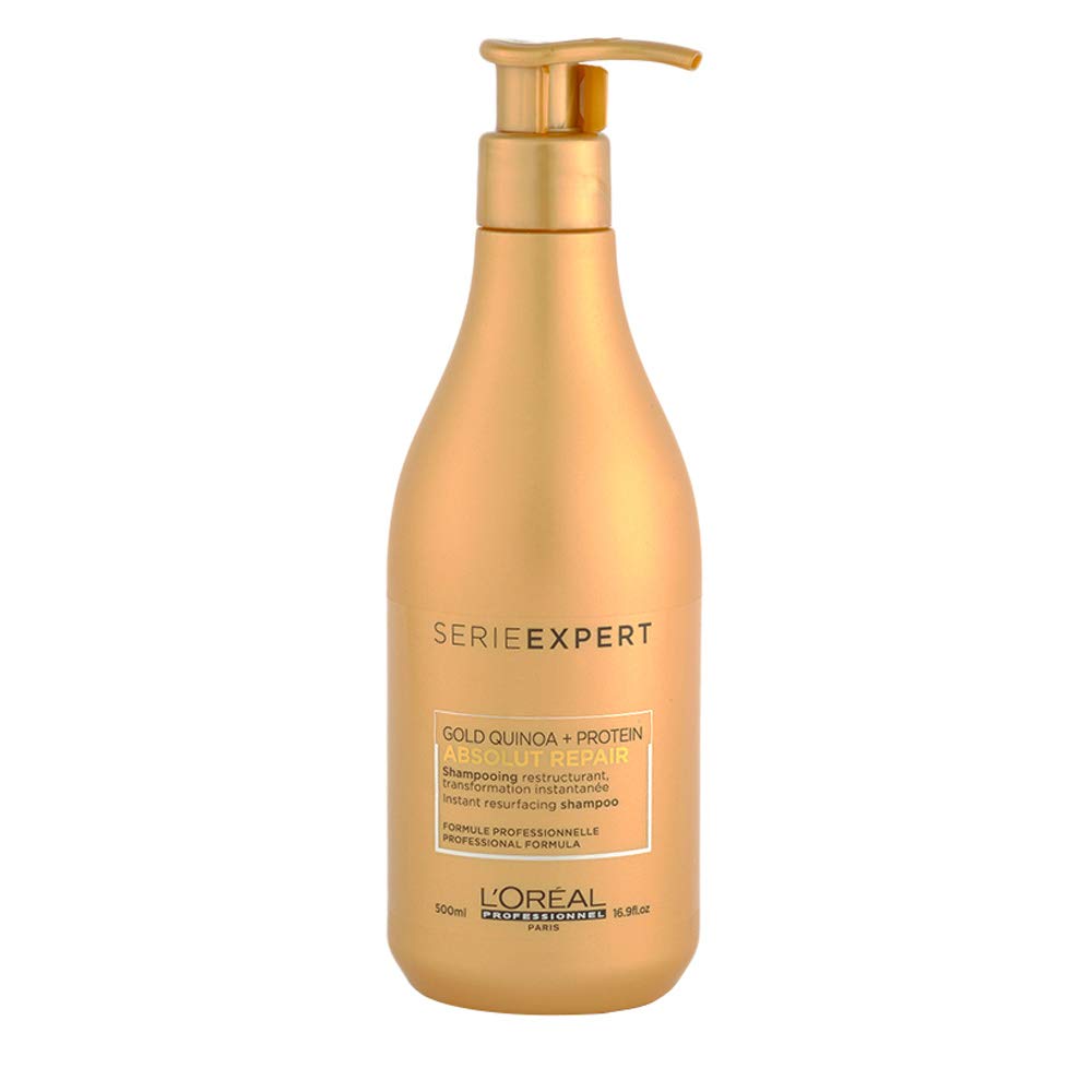 L' Oréal Professionnel Serie Expert - Shampoo reparador para cabello dañado Absolut Repair Gold 500ml