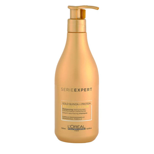 L' Oréal Professionnel Serie Expert - Shampoo reparador para cabello dañado Absolut Repair Gold 500ml