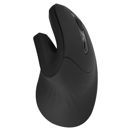 Mouse Inalámbrico Perfect Choice Negro Diseño Vertical