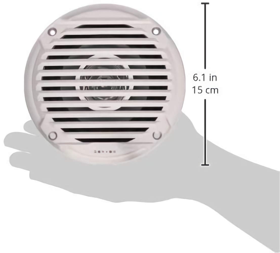 Altavoz de Doble Cono Jensen Blanco de 5.25 Pulgadas Impermeable