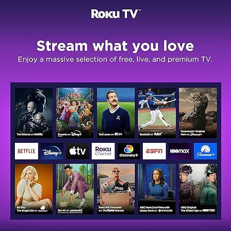 Hisense Television de 50 Pulgadas Serie R Class 4K Ultra HD, Pantalla LED Smart Roku TV con HDR Modo de Juego Funciona con Asistente Google y Alexa (Sin Bases) + Soporte de Pared (Reacondicionado)