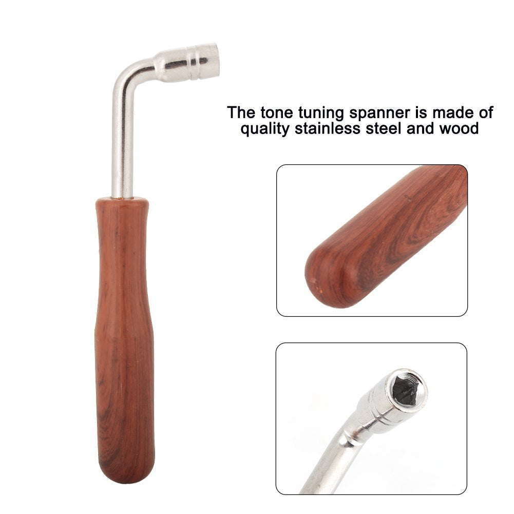 Alomejor Piano Tuning Hammer String Wrench Tuning L Shape Inner 4 Corners Design Handle Piano Tuning Hammer Wrench Mute Kit 1pc Accesorios de Juego