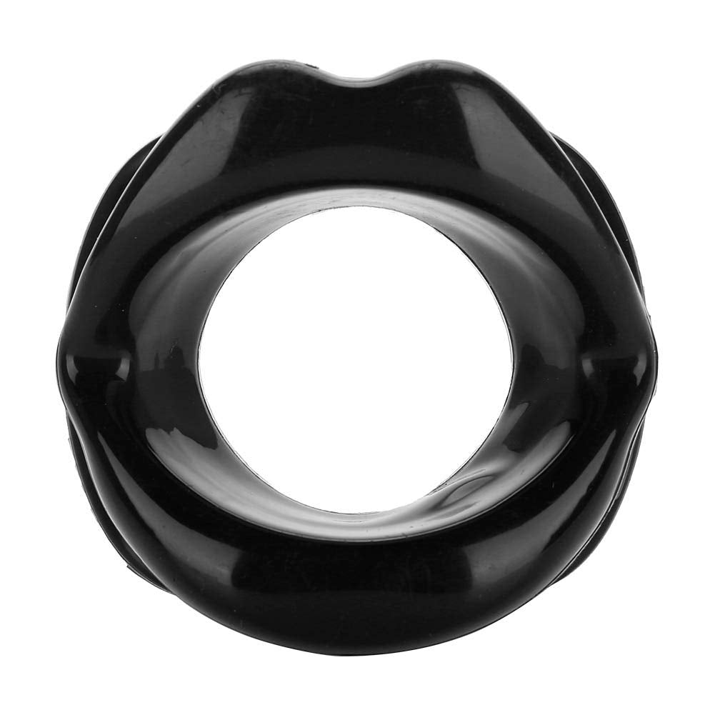 Dispositivo de Mejora de Labios y Ejercitador Facial en Silicona, Antiarrugas y Tensor Muscular (Negro)
