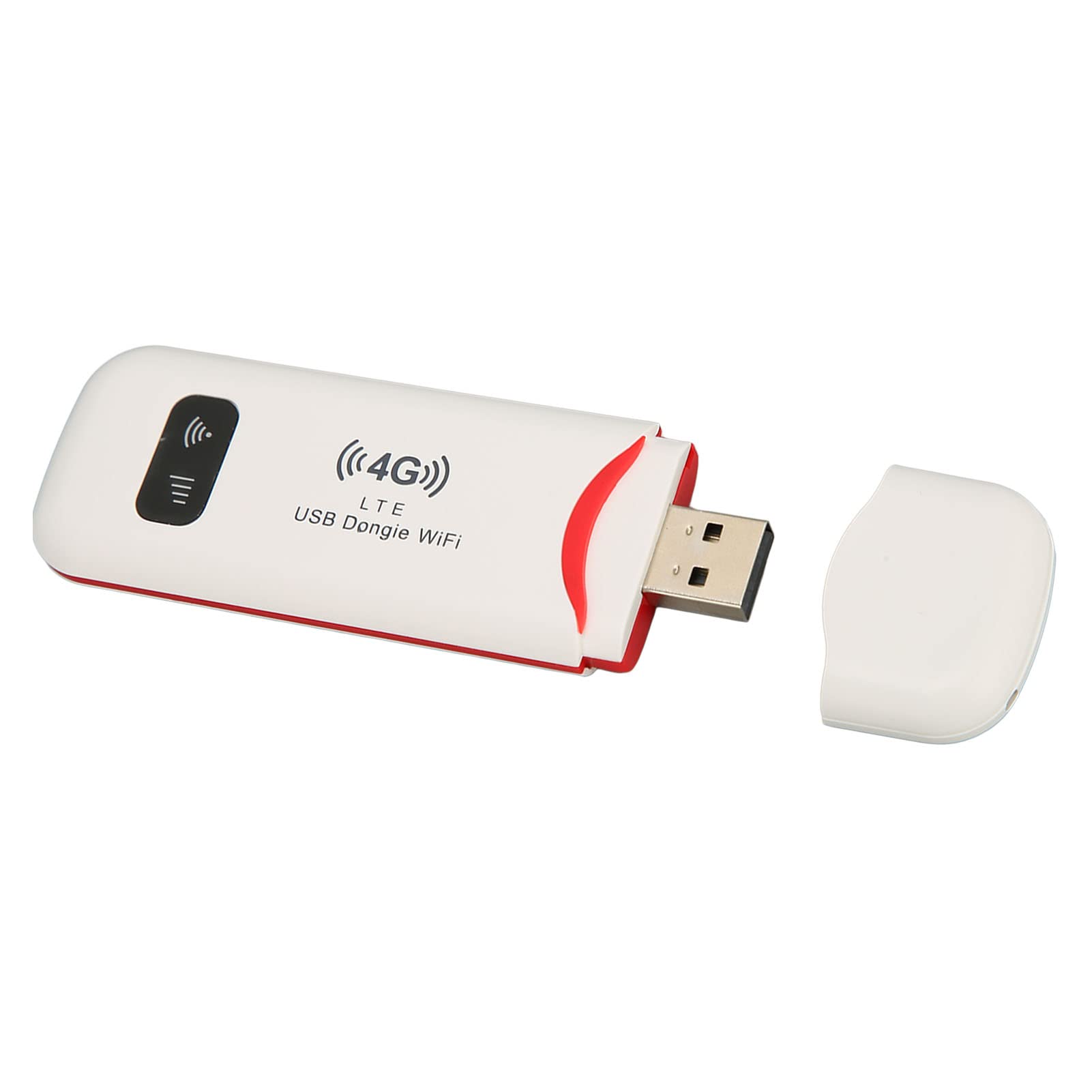 Enrutador WiFi Portátil, Adaptador de Red WiFi USB 4G LTE USB con Ranura para Tarjeta SIM, Cifrado WPA WPA2, Ideal para Viajes en Coche a Casa