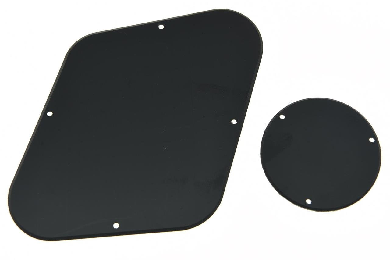 KAISH - Placa de control trasera LP de 1 capa, color negro sólido, para Epi Les Paul