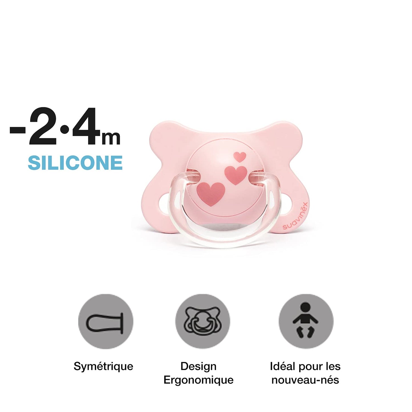 Set Biberón SUAVINEX Rosa Infinite Love para Bebé