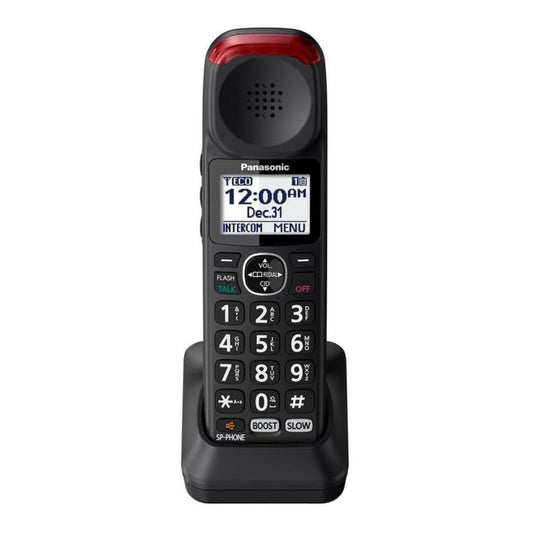 Panasonic KX-TGM430B Link2Cell Amplificador de Bluetooth teléfono inalámbrico con contestadora, 1 Auricular, Negro, Auricular Adicional Opcional para KX-TGM430B, Negro
