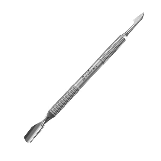 Staleks Empujador De Cutículas Beauty & Care 30 Tipo 1 – Empujador De Cutículas De Doble Punta Y Limpiador En Forma De Hacha – Herramienta De Acero Inoxidable Para Uso Doméstico