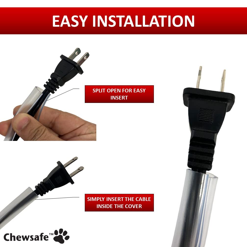 Chewsafe Cord Cover Discourages Pets That Chew