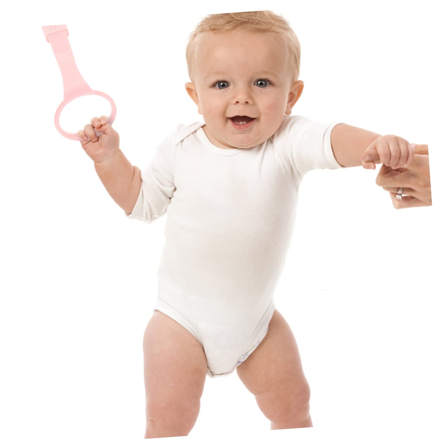 Anillos de Aprendizaje de Pie para Niños Ajustables y Asistentes de Caminata Rojos