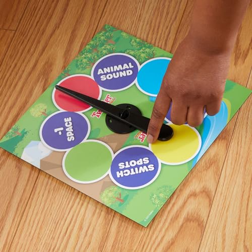 Hasbro Gaming Twister Junior Game, Animal Adventure - Tapete de 2 Caras, 2 Juegos en 1, Juego de Fiesta para niños de 3 años en adelante y 2 a 4 Jugadores (Exclusivo de Amazon)