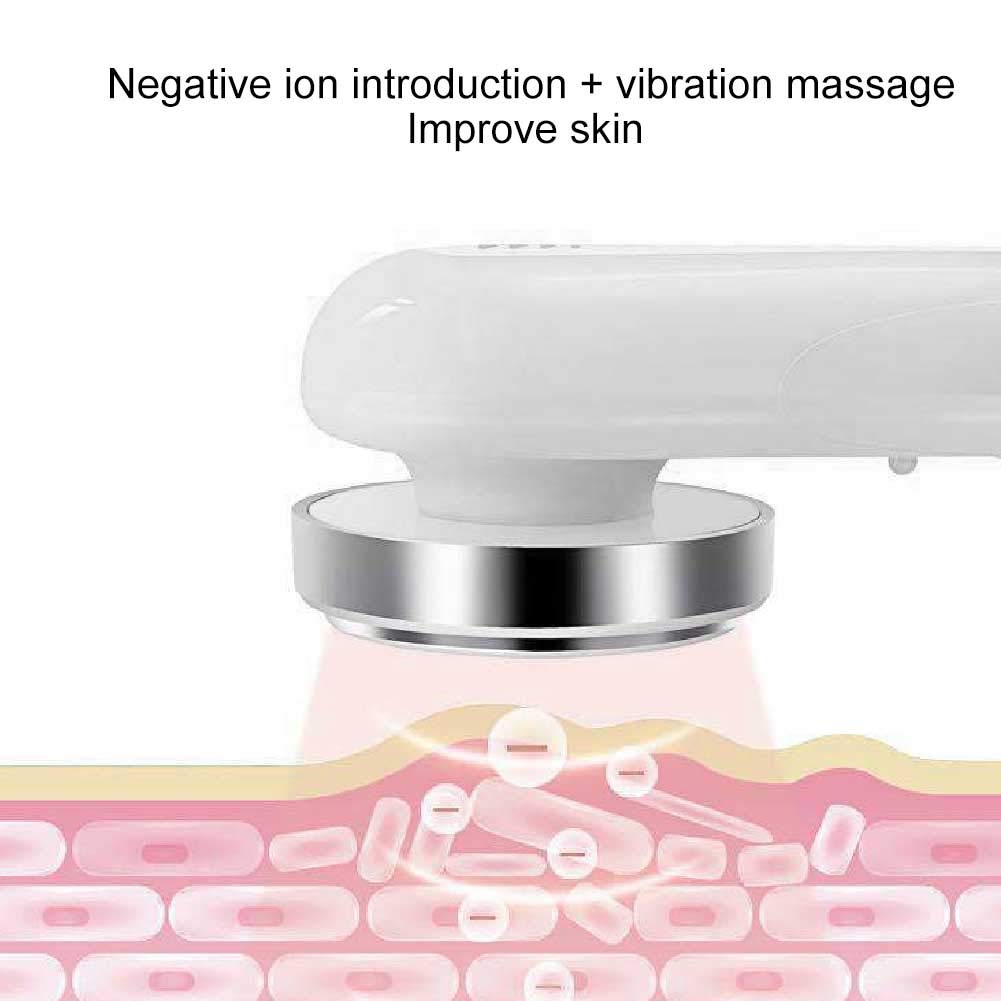 Máquina de Radiofrecuencia Facial de Estiramiento Blanco con Vibración para el Hogar o Salón de Belleza