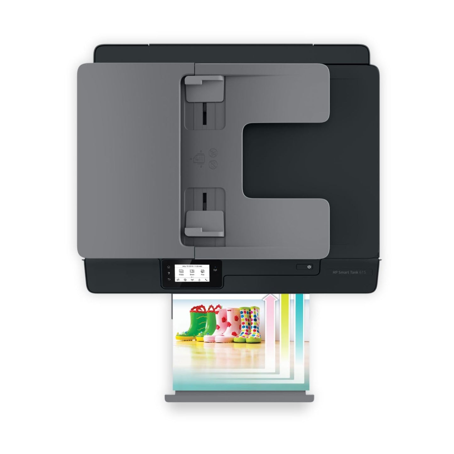 Multifuncional HP Smart Tank 615 con Sistema de Tanques de Tinta, Impresora, Copiadora, Fax y Escáner, 1200 dpi, Wi-Fi, Bluetooth, USB.
