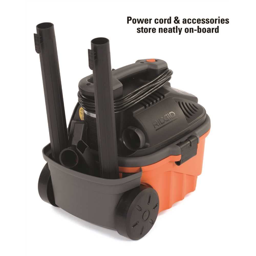 Aspiradora de Sólidos y Líquidos Ridgid negro Naranja 5.0 HP