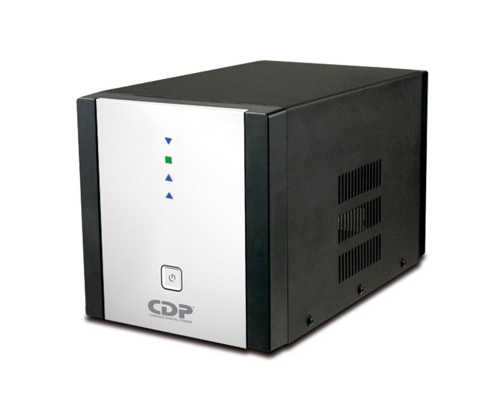 CDP R-AVR2408 Regulador 2400VA / 1200W, 8 Contactos, para Electrodomésticos y Equipos de Alto Desempeño, color Blanco