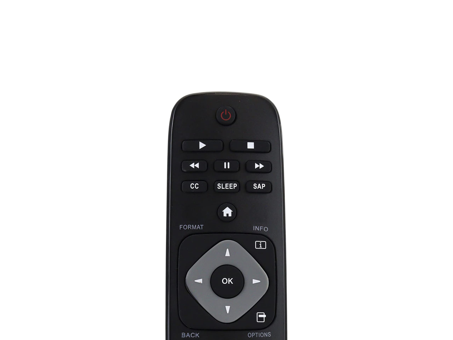 Control Remoto Compatible con Philips Smart TV Pantalla Directo SF308 URMT39JHG001 24PFL4508, 24PFL4508/F7, 29PFL4508, 29PFL4508/F7, 32PFL4508, 32PFL4508/F7, 39PFL2708, 39PFL2708/F7, 40PFL1708